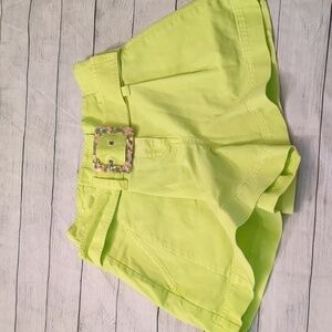 Tanya Taylor lime shorts size 0